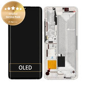 Συγκρότημα οθόνης για Xiaomi Mi Note 10, Mi Note 10 Pro, Glacier White, Service Pack
