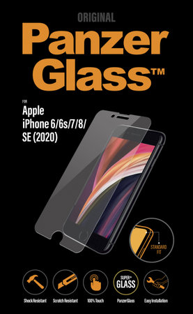 Θήκη Tempered Glass Standard Fit για iPhone SE 2020, 8, 7, 6s, 6 | Transparent | PanzerGlass