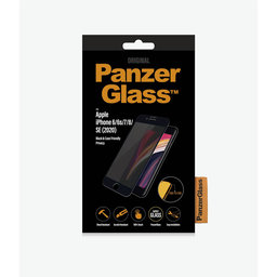 Θήκη Tempered Glass Privacy Case Friendly για iPhone 6, 6s, 7, 8, SE 2020 & SE 2022 | Μαύρο | Black | PanzerGlass