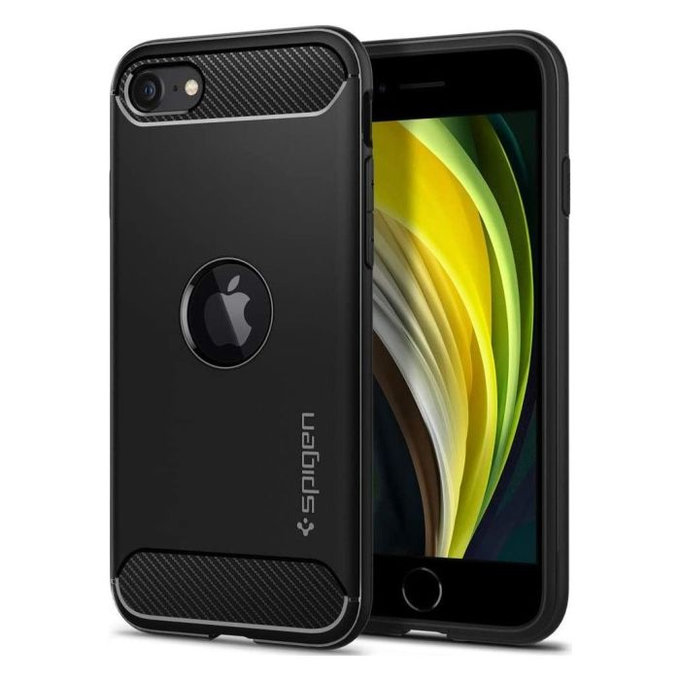 Θήκη Rugged Armor για iPhone SE 2020 & SE 2022 | Μαύρο | Black | Spigen