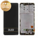 Συγκρότημα οθόνης για Samsung A41, A415F, GH82-22860A, GH82-23019A, Prism Crush Black, Service Pack