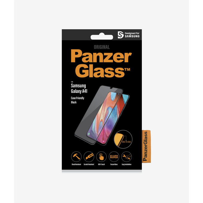 Θήκη Tempered Glass Case Friendly για Samsung A41 | Μαύρο | Black | PanzerGlass