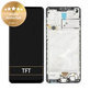 Συγκρότημα οθόνης για Samsung A21s, A217F, GH82-22988A, GH82-23137A, GH82-24641A, GH82-24642A, GH82-23089A, Black, Service Pack