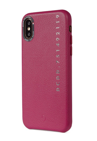 Δερμάτινη Θήκη Πλάτης για iPhone X/XS | Ροζ | Pink | Decoded