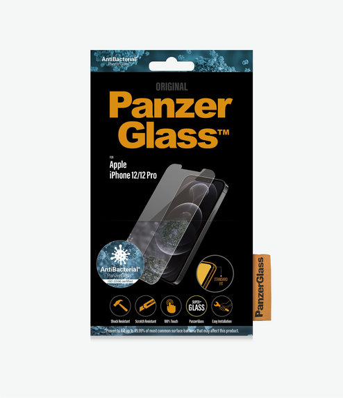 Σκληρυμένο γυαλί για iPhone 12, 12 Pro, Standard Fit AB, Transparent, PanzerGlass