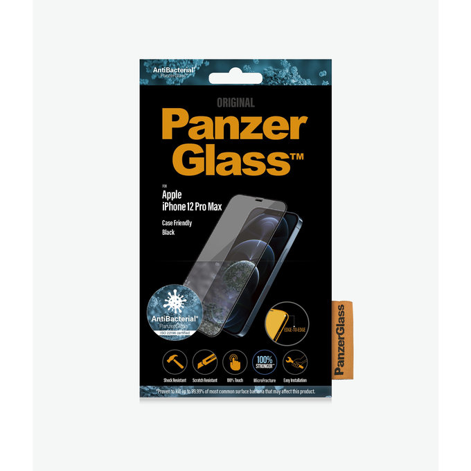 Θήκη Tempered Glass Case Friendly AB για iPhone 12 Pro Max | Μαύρο | Black | PanzerGlass