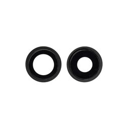 Φακός Πίσω Κάμερας με Πλαίσιο για iPhone 12 | 12 Mini | Μαύρο | Black | 2τμχ