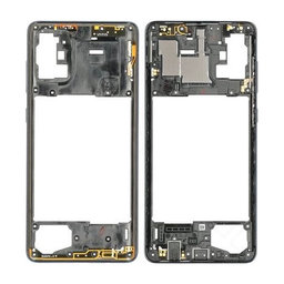 Μεσαίο Πλαίσιο για Samsung A71 A715F | Prism Crush Black | GH98-44756A | Genuine Service Pack