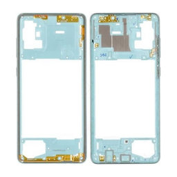 Μεσαίο Πλαίσιο για Samsung A71 A715F | Prism Crush Blue | GH98-44756C | Genuine Service Pack