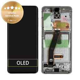 OLED/LCD Display Assembly για Samsung S20 | G980F | GH82-22123B | GH82-22131B | Cloud White | Service Pack