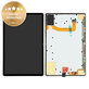 Οθόνη με οθόνη αφής για Samsung Tab S7 Plus, T970N, T976B, GH82-23864A, GH82-23407A, Mystic Black, Service Pack
