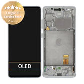 Συγκρότημα οθόνης για Samsung S20 FE 5G, G781B, GH82-24214B, GH82-24215B, GH82-24215B, GH82-31320B, Cloud White, Service Pack
