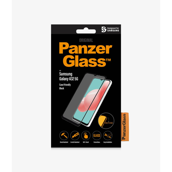 Θήκη Tempered Glass Case Friendly για Samsung A32 5G | Μαύρο | Black | PanzerGlass