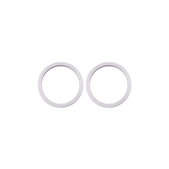 Πλαίσιο Φακού Πίσω Κάμερας για iPhone 11 | 12 | 12 Mini | Λευκό | White | 2τμχ