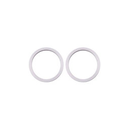 Πλαίσιο Φακού Πίσω Κάμερας για iPhone 11 | 12 | 12 Mini | Λευκό | White | 2τμχ