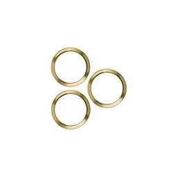 Πλαίσιο Φακού Πίσω Κάμερας για iPhone 12 Pro | Χρυσαφί | Gold | 3τμχ