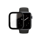 Προστατευτικό Γυαλί για Apple Watch 4, 5, 6, SE (1st gen), SE (2nd gen) 44mm, Full Body AB, Μαύρο, Black, PanzerGlass