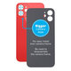 Πίσω Γυαλί με Μεγάλη Τρύπα Κάμερας για iPhone 12 | Red