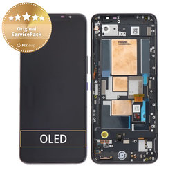 OLED/LCD Display Assembly για Asus ROG Phone 5 | ZS673KS | Storm White | Service Pack