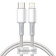 Καλώδιο Lightning / USB-C (1m) | Λευκό | White | Baseus