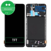 Συγκρότημα οθόνης για Samsung A70, A705F, Black, Aftermarket
