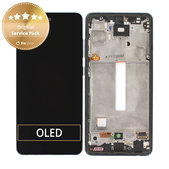 Συγκρότημα οθόνης για Samsung A52, A525F| A526B, Awesome Black, Service Pack