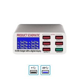 Σχηματικό Προϊόντος 896 - Σταθμός Φόρτισης USB με USB 3.0