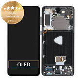 Συγκρότημα οθόνης για Samsung S21 Plus, G996B, Phantom Black, Service Pack