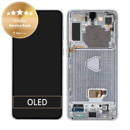 OLED/LCD Display Assembly για Samsung S21 Plus | G996B | Phantom Silver | Service Pack