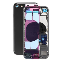 Πίσω Κάλυμμα με Μικρά Ανταλλακτικά για iPhone SE (2nd Gen 2020) | Μαύρο | Black