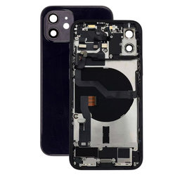Πίσω Κάλυμμα με Μικρά Ανταλλακτικά για iPhone 12 | Μαύρο | Black
