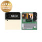 Συγκρότημα οθόνης για Samsung Z Flip 3, F711B, GH97-26773B, Cream, External, Service Pack