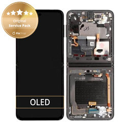 OLED/LCD Display Assembly για Samsung Z Flip 3 | F711B | GH82-26273A | GH82-27243A | GH82-27244A | Phantom Black | Service Pack
