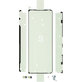 Σετ (A) Αυτοκόλλητων Ταινιών για Samsung Z Fold 3 | F926B | GH82-26476A | Service Pack