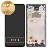 Συγκρότημα οθόνης για Samsung A72, A725F, A726B, Awesome Black, Service Pack