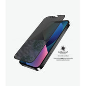 Προστατευτικό Γυαλί για iPhone 13, 13 Pro, 14, Case Friendly Privacy AB, Μαύρο, Black, PanzerGlass