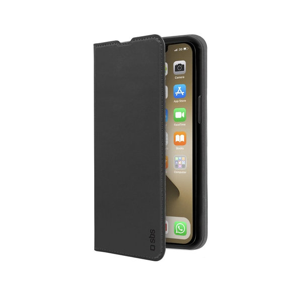 Θήκη Βιβλίο Πορτοφόλι Lite για iPhone 13 Pro Max, Μαύρο, Black, SBS