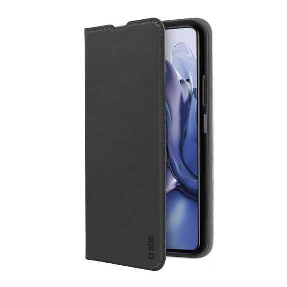 Θήκη Βιβλίο Πορτοφόλι Lite για Xiaomi 11T, 11T Pro, Μαύρο, Black, SBS