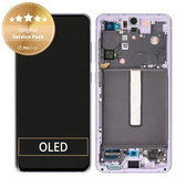 Συγκρότημα οθόνης για Samsung S21 FE, G990B, GH82-26414D, GH82-26420D, GH82-26590D, Violet, Service Pack