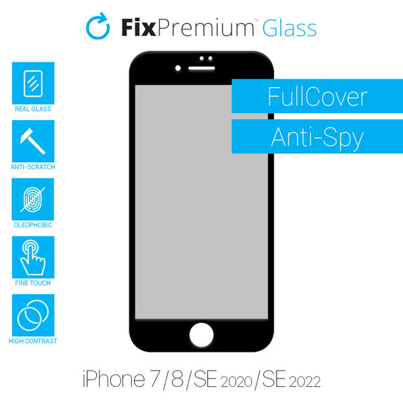 Προστατευτικό Γυαλί για iPhone 7, 8, SE 2020, SE 2022, Anti-Spy, FixPremium Privacy
