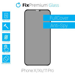 Προστατευτικό Γυαλί Anti-Spy για iPhone X, Xs & 11 Pro | FixPremium Privacy