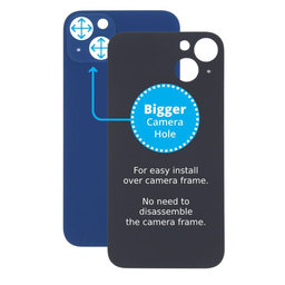 Πίσω Γυαλί με Μεγάλη Τρύπα Κάμερας για iPhone 13 | Μπλε | Blue