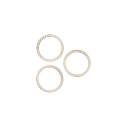 Πλαίσιο Φακού Πίσω Κάμερας (3τμχ) για iPhone 13 Pro | 13 Pro Max | Χρυσαφί | Gold