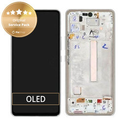 OLED/LCD Display Assembly για Samsung A53 5G | A536B | GH82-28024B | GH82-28025B | Awesome White | Service Pack