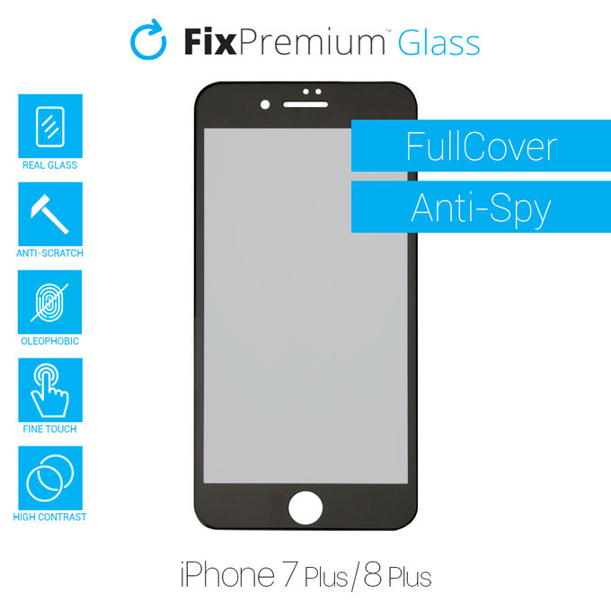 Προστατευτικό Γυαλί Anti-Spy για iPhone 7 Plus & 8 Plus | FixPremium Privacy