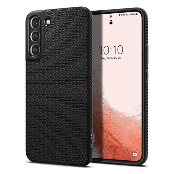 Θήκη Liquid Air για Samsung S22 | Matte Black | Spigen