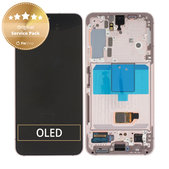 Συγκρότημα οθόνης για Samsung S22, S901B, GH82-27520D, GH82-27521D, Pink Gold, Service Pack