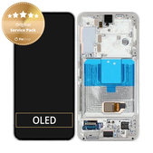 Συγκρότημα οθόνης για Samsung S22, S901B, GH82-27520B, GH82-27521B, Phantom White, Service Pack