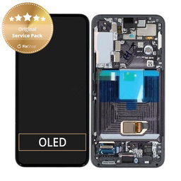 OLED/LCD Display Assembly για Samsung S22 | S901B | GH82-27520A | GH82-27521A | Phantom Black | Service Pack