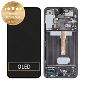 Συγκρότημα οθόνης για Samsung S22 Plus, S906B, GH82-27500A, GH82-27501A, Phantom Black, Service Pack